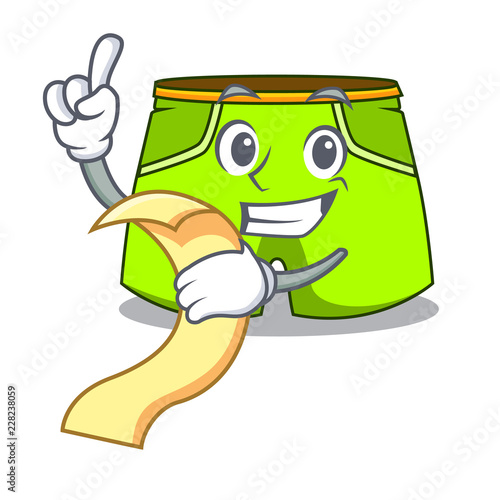 With menu cartoon shorts style for the swimming