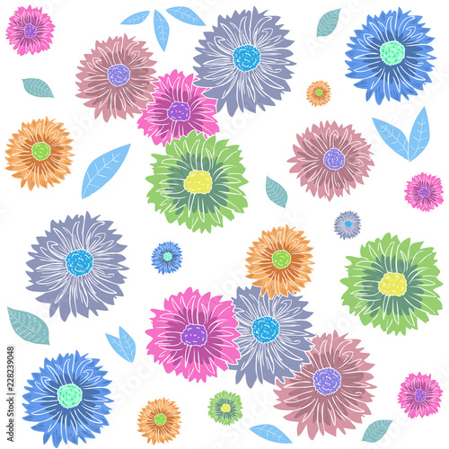seamless flower pattern © baitoey