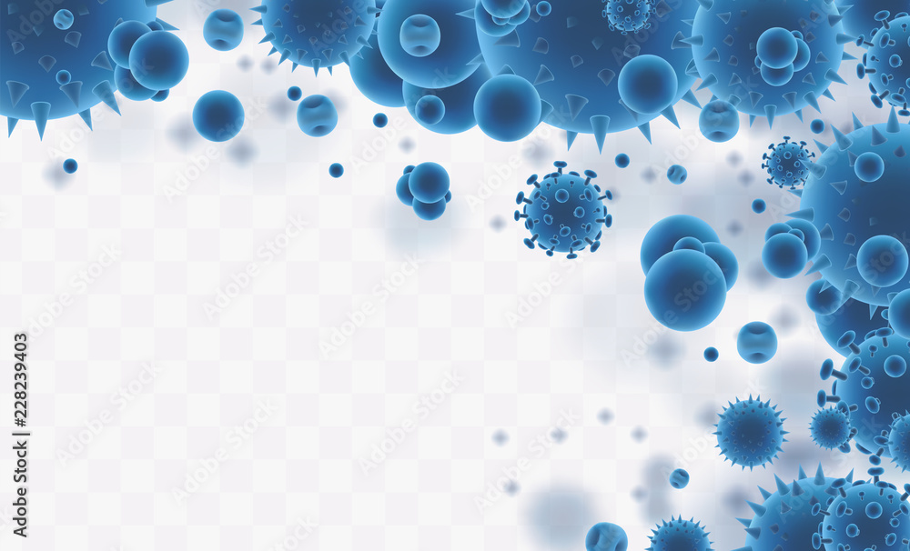 vector background of viruses and bacteria vector background of viruses and bacteria