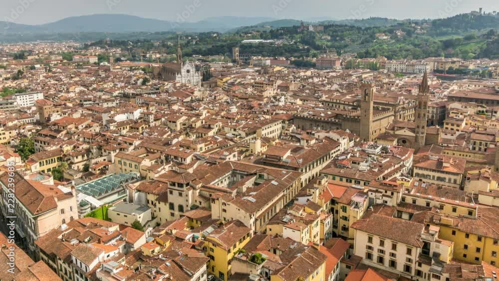 Panoramic view of Florence from the Cathedral of Santa Maria del Fiore Panoramic view of Florence from the Cathedral of Santa Maria del Fiore