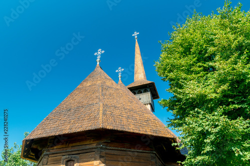 Memorial Church Mihai Viteazul on a sunny summer day in Alba Iulia, Romania photo