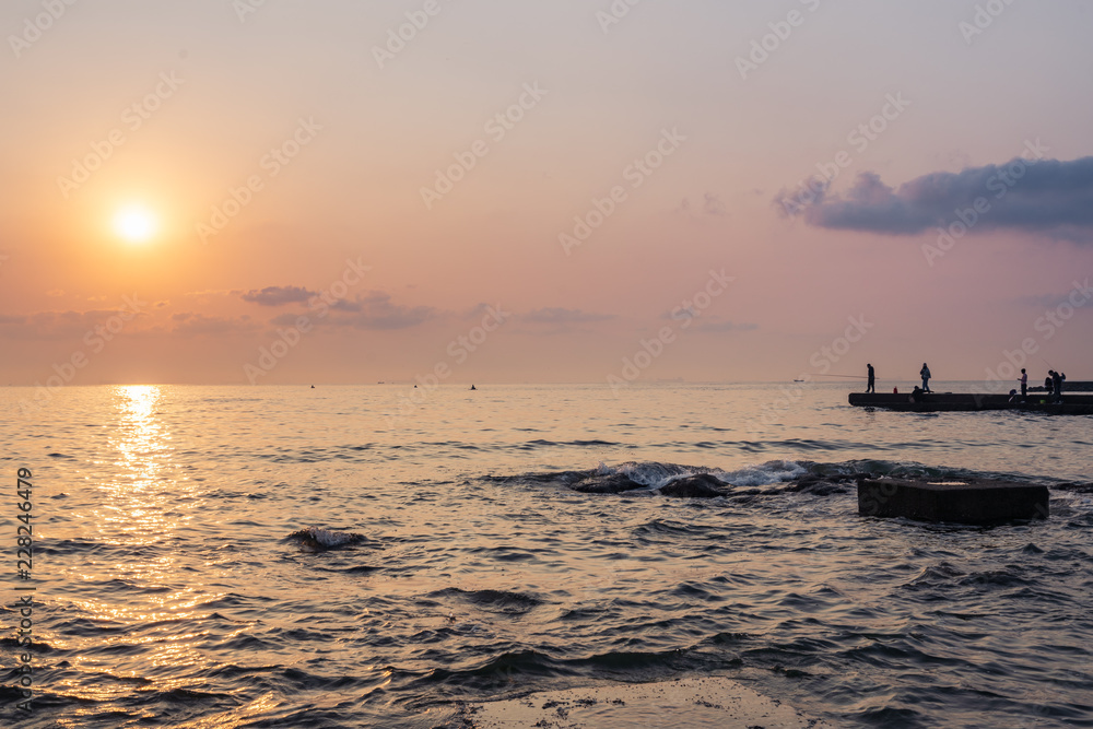 Sunrise by the sea
