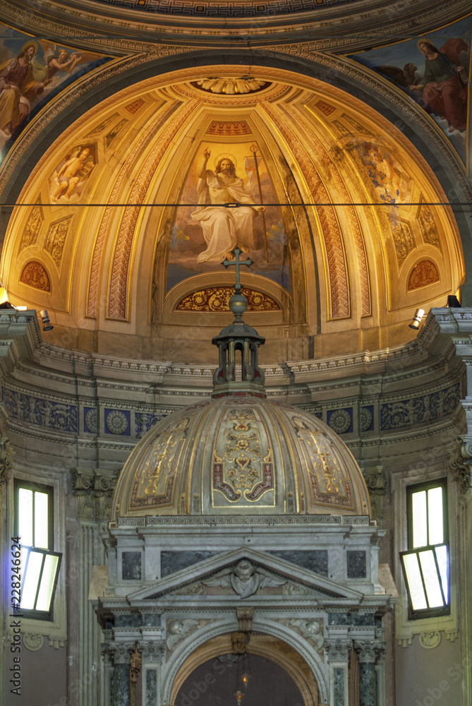 San Alessio Church, Internal View, Giardino degli Aranci, Rome, Italy