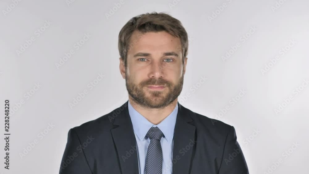 Portrait of Businessman Shaking Head to Reject, Deny Portrait of Businessman Shaking Head to Reject, Deny
