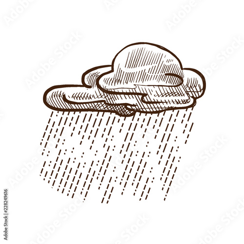 Autumn, cloudy, gloomy weather, with clouds, rain, rain. Natural phenomenon.