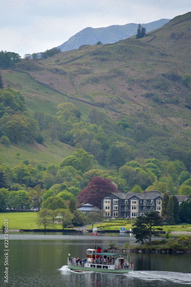 Shores of Ullswater in Lake District