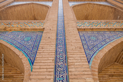 Madrasa entrance in Uzbekistan photo