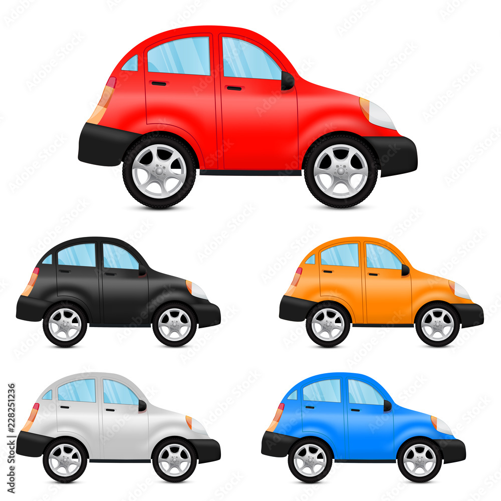 Fototapeta premium Cars. Colored collection