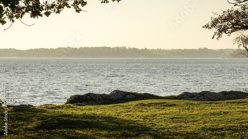 Beautiful view of lake at s...