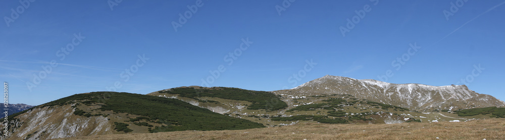 panorama view of the plateau of mountain panorama view of the plateau of mountain