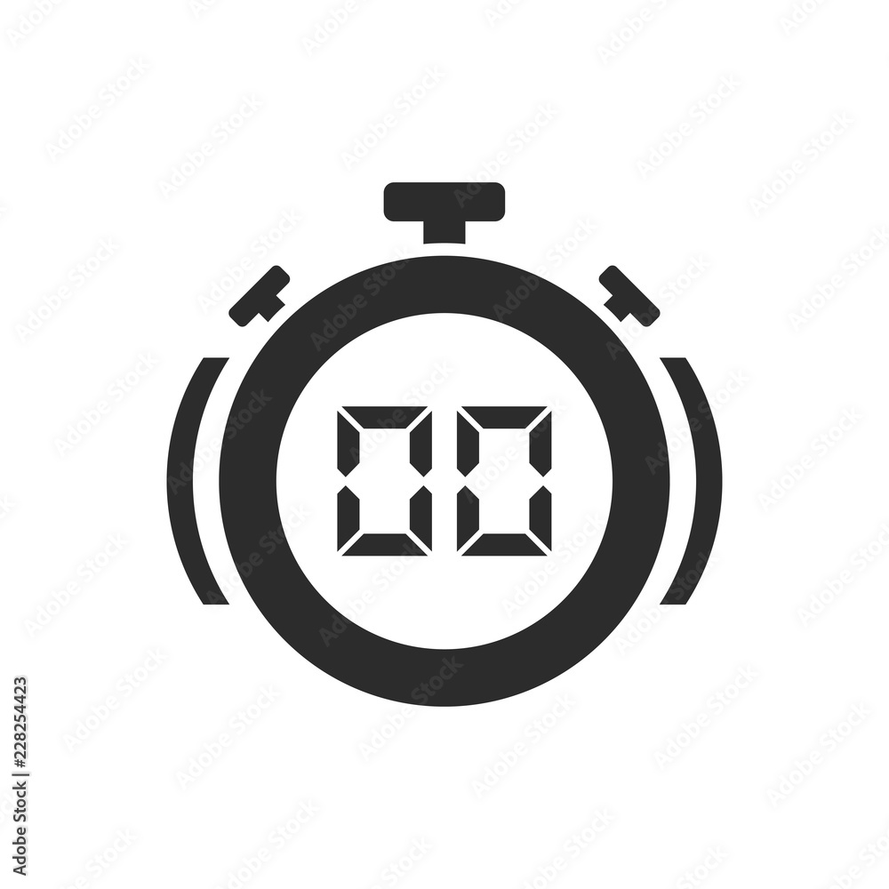 Obraz premium Isolated stopwatch icon time over