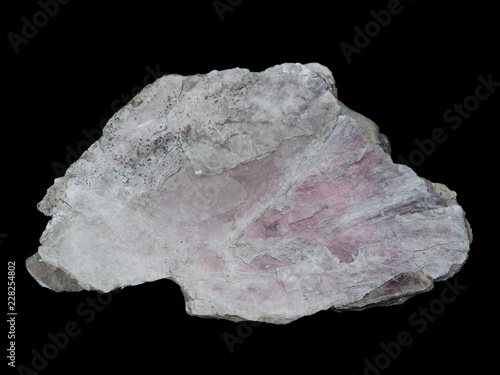 Cuadro en lienzo Big flake of pink lepidolite mica - lithium ore mineral