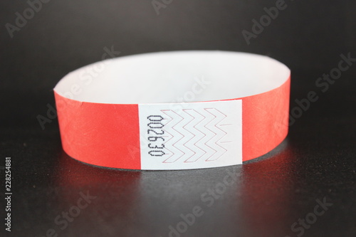 Red color wristband