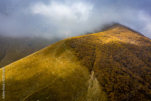 Cloud in the mountains