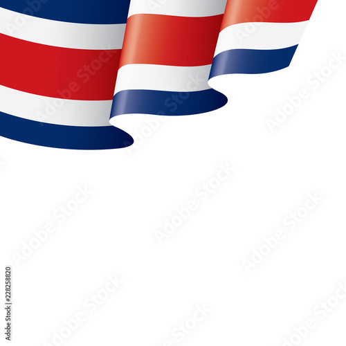 Costa Rica flag, vector illustration on a white background Free Download Costa Rica flag, vector illustration on a white background - GFXLoad