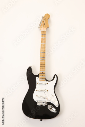 Obraz na plátně エレキギター ブラック ストラトキャスター風 | Black electric guitar Stratocaster style
