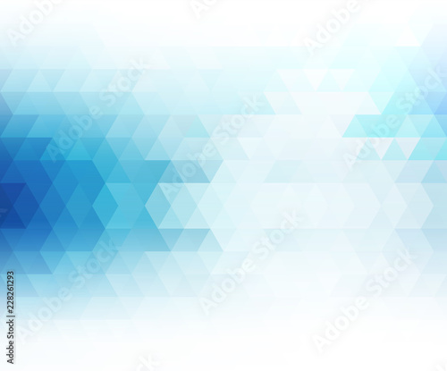 Vector color abstract geometric banner with triangle.