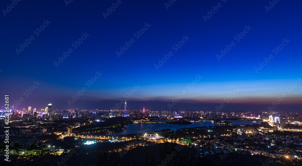 nanjing city at night