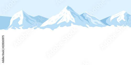 light background with mountains