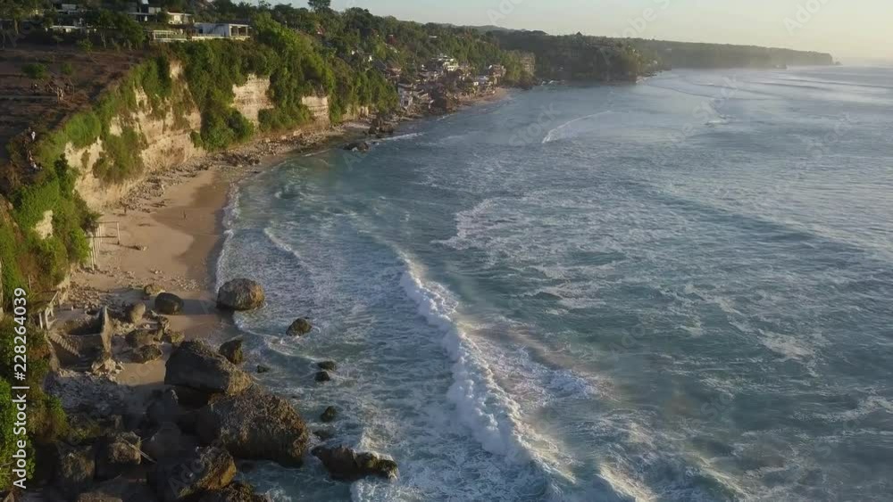 Bingin beach from aerial view Bingin beach from aerial view
