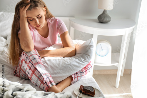 Lonely woman suffering from...
