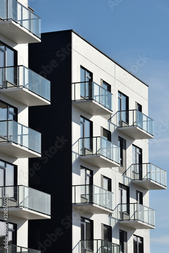 Balconies at modern architecture