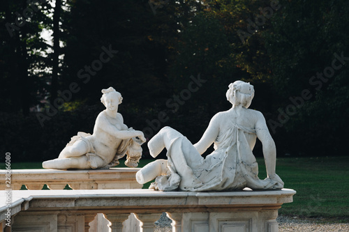 LAINATE (MI) - ITALY OCT 2018 - fountain NINFEO in the VILLA VISCONTI BORROMEO LITTA . photo