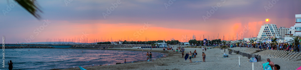 Sunset on the beach