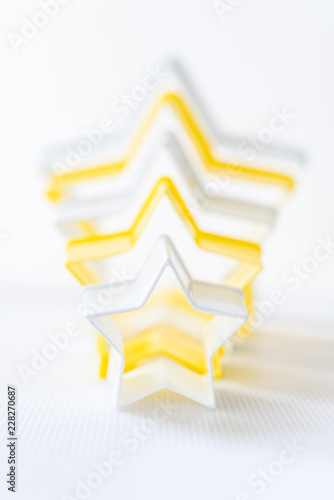 Wallpaper Mural Cloase up star shaped pastry cutter on a white background Torontodigital.ca