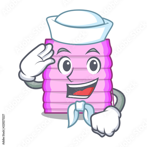 Sailor character wooden blinds with sun rays