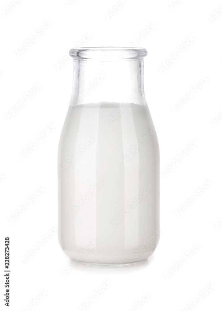Bottle of milk on white background Bottle of milk on white background