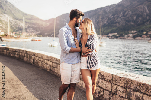 Photography Couple in love, enjoying the summer time by the sea.