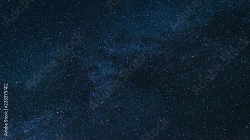 The Milky Way Moving Across the Night Sky, Stars Time Lapse
