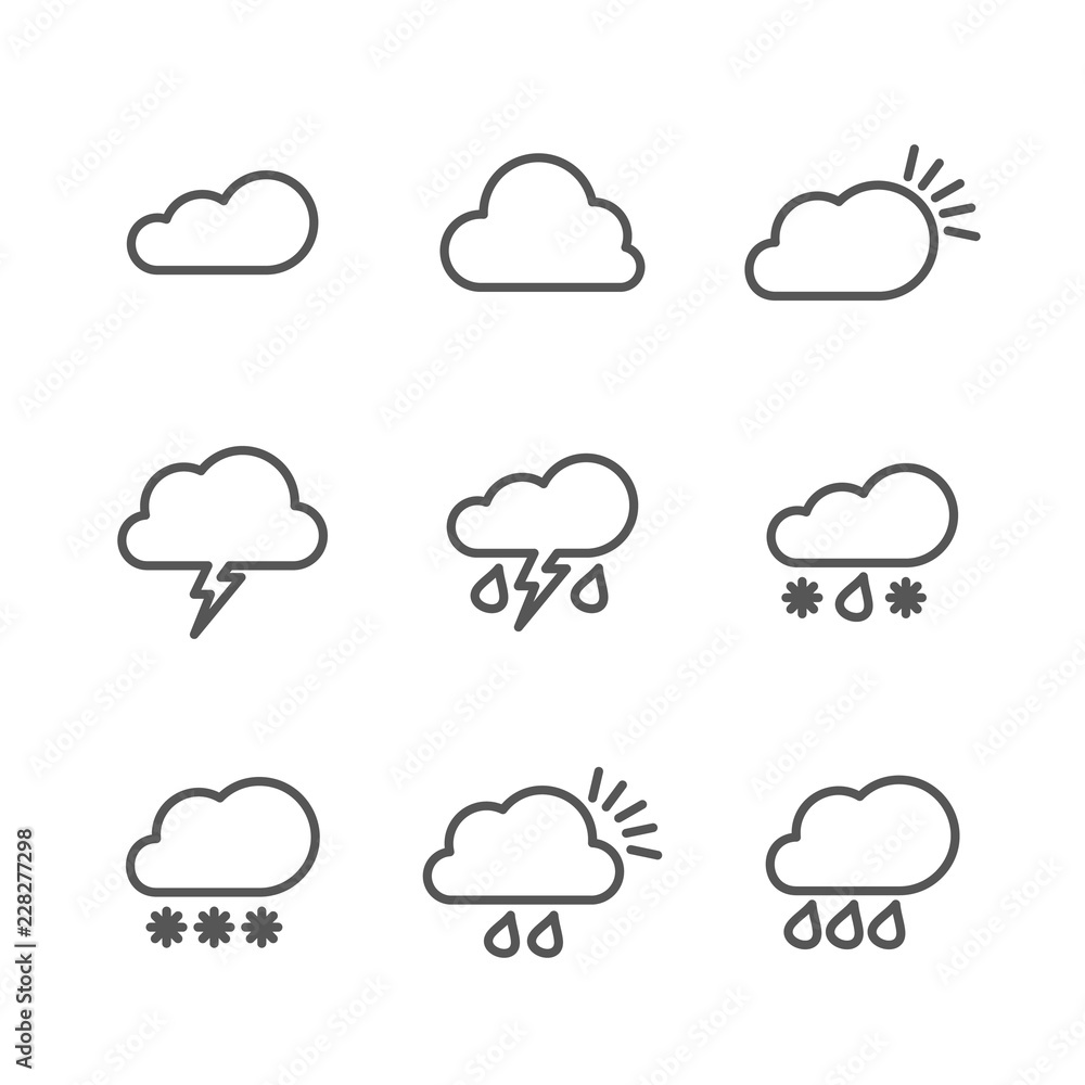 Weather outline icon Weather outline icon