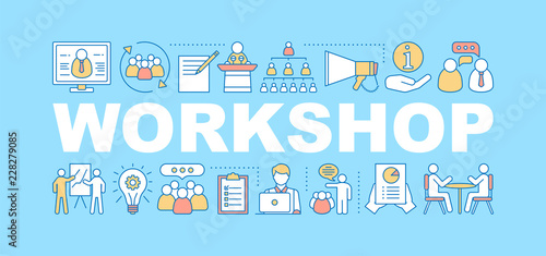 Business workshop word concepts banner