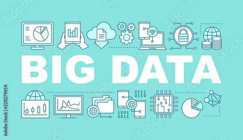 Big data word concepts banner