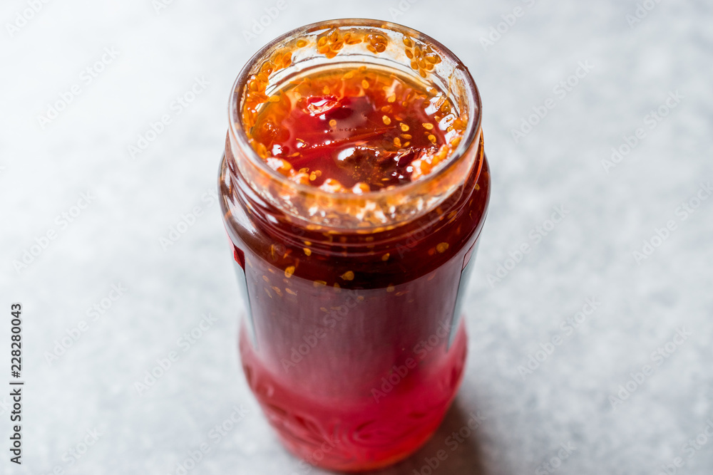 Homemade Organic Cherry Tomato Jam in Jar / Marmalade with Tomatoes. Homemade Organic Cherry Tomato Jam in Jar / Marmalade with Tomatoes.