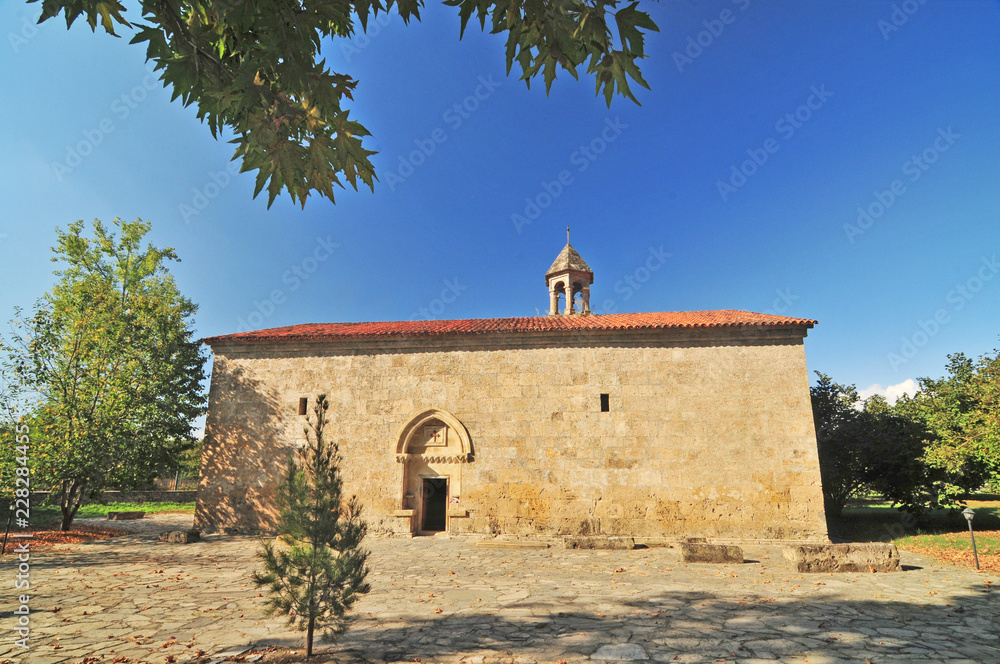 Albanian Chotari or Cotari church in the town of Nik, Azerbaijan
