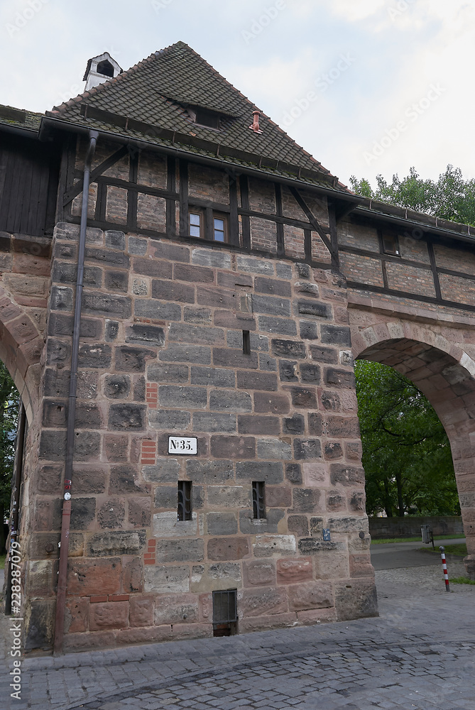 Old City wall in Nuremberg