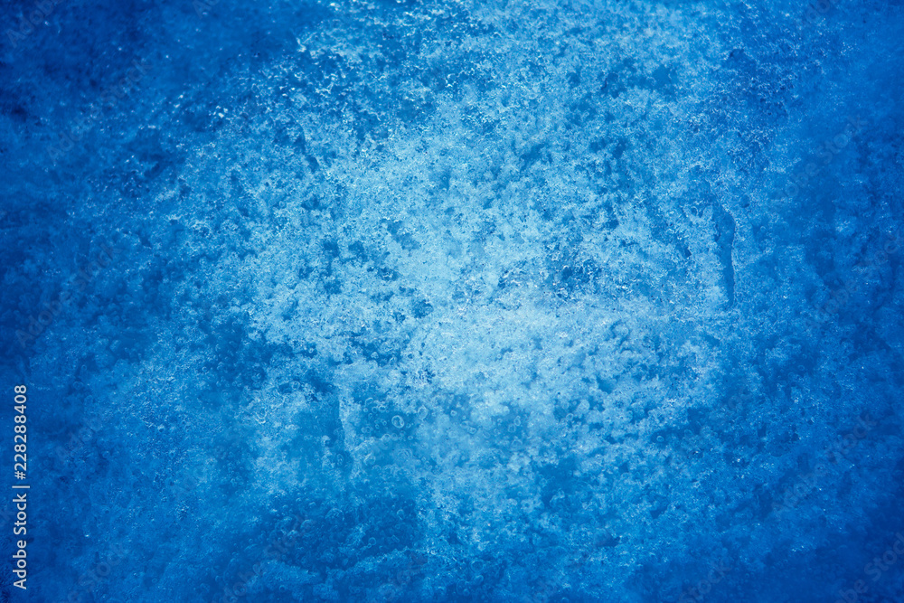 Beautiful Abstract blue Nature Winter frost background