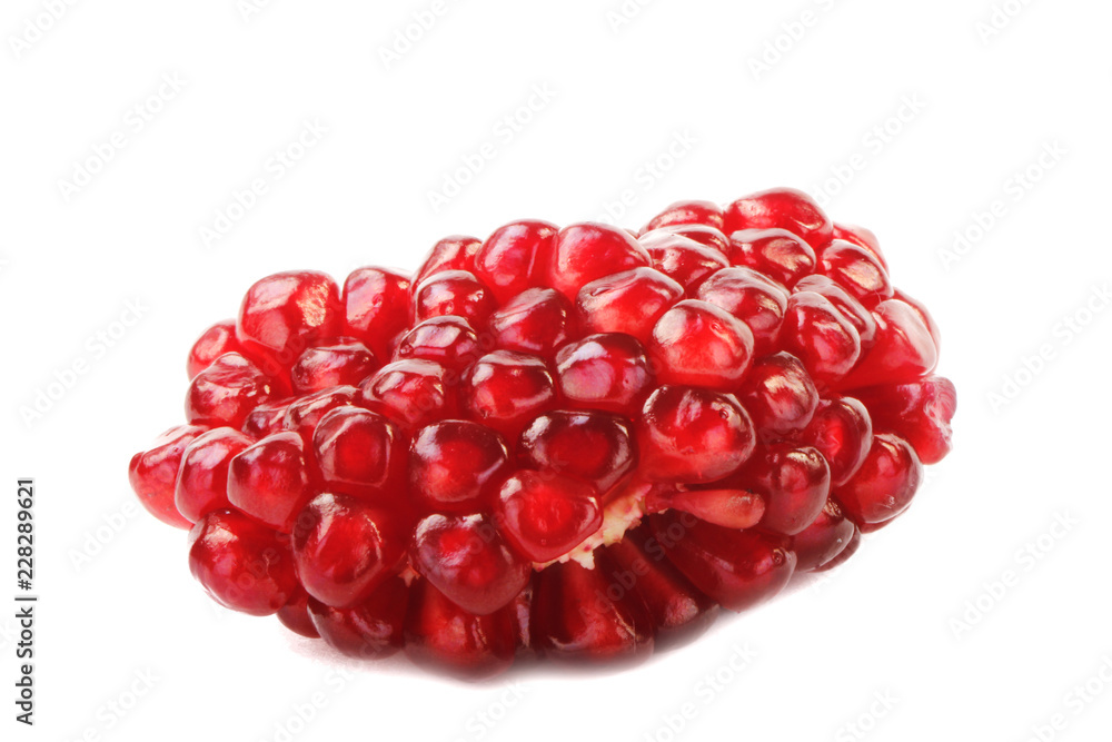 slice of pomegranate isolated slice of pomegranate isolated