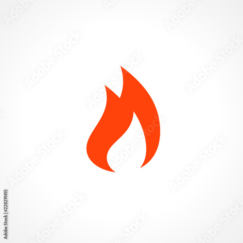 Fire flame logo icon