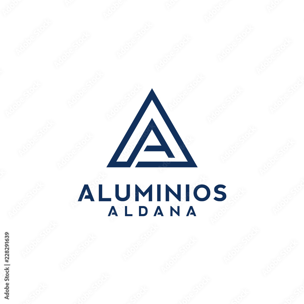 Simple of Letter A logo design concept Simple of Letter A logo design concept