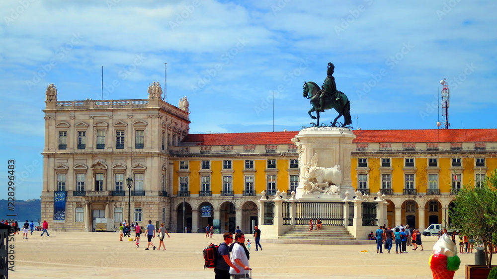 Praca do Comercio Square in Lisbon, Portugal