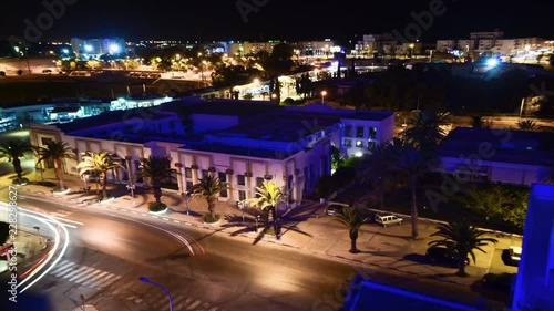 Wallpaper Mural Night aerial view of Agadir, Morocco Torontodigital.ca