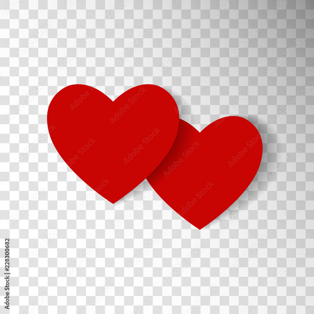 Red hearts isolated on transparent background. Love symbol. Design element for Valentine's day, t-shirt print, flyer, poster design. Red hearts isolated on transparent background. Love symbol. Design element for Valentine's day, t-shirt print, flyer, poster design.