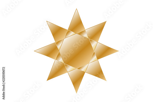 Estrellas doradas sobre fondo blanco.