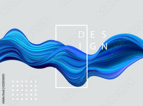 Abstract colorful vector background, color flow liquid wave