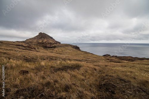 Incredible view of the cliffs at Ponta de Sao Lourenco, Madeira, Portugal