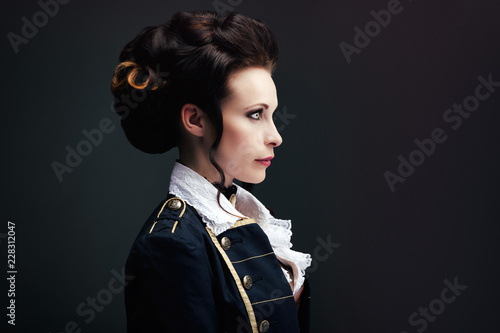 Portrait of a young woman, Victorian style